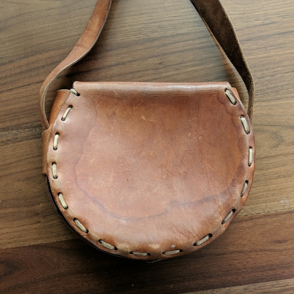 70sVINTAGE Handmade leather M purse - Picture 3 of 6